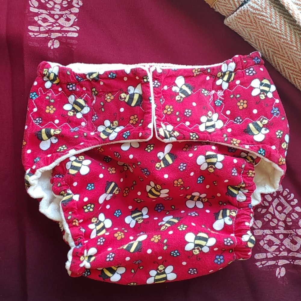 CUTE! Wiggle Worm Bottoms Bumbly Bee Diaper Cover - Picture 2 of 12